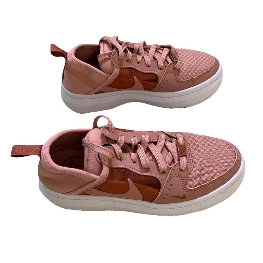 Nike Court Vision Women’s Tennis Shoes Alta TXT Rust Pink Platform Size 6M - Picture 5 of 9